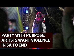 Sjava calls for an end to violence in the country at the biggest 'house party'