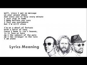 Bee Gees - Alone | Lyrics Meaning