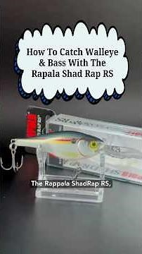 How To Catch Walleye & Bass With The Rapala Shad Rap RS (SRRS-5)