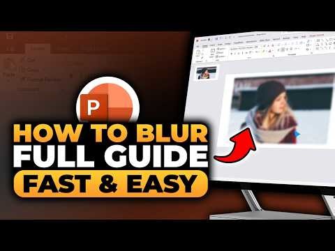 How To Blur in PowerPoint (FAST & EASY) | 100% WORKS | NO Yapping, To The Point! | PowerPoint Blur