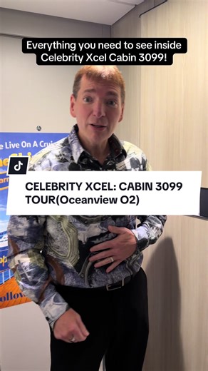 We live on a cruise ship, Celebrity Xcel @Celebrity Cruises. Is this the best Oceanview room on the brand new Celebrity Xcel? Let’s tour Cabin 3099 with Jeff aka Dimples leading the way! Welcome to a full walkthrough of a Category O2 stateroom on Deck 3 of the Celebrity Xcel. This room features a massive porthole window, a convertible king bed, and plenty of space for your next vacation. Jeff is giving us his