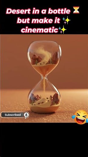 Desert Hourglass: Miniature Canyon World in 32K - Mesmerizing Sand Art #DesertHourglass #miniature