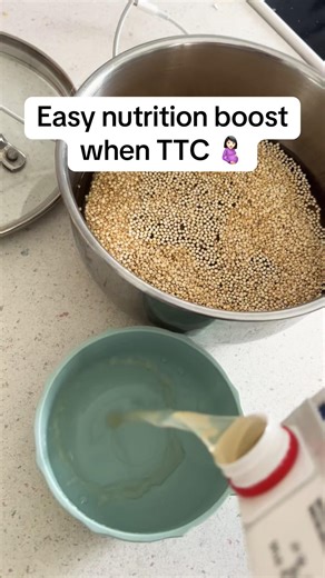 A simple nutrition boost when you’re trying to conceive #ttc #fertilityfoods #fertilitynutrition