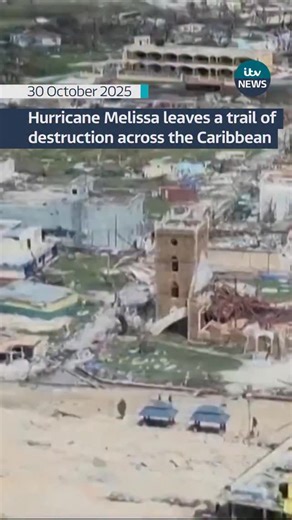 Hurricane Melissa has left dozens of people dead and caused widespread devastation across Cuba, Haiti and Jamaica as the storm continues its path of destruction towards the Bahamas #itvnews #jamaica #hurricanemelissa #hurricane | ITV News