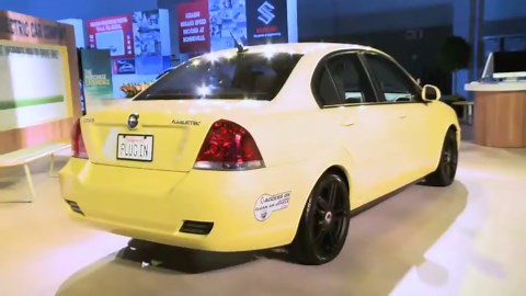 first look at the coda electric car at the l.a. auto show