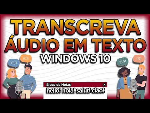Transcrever ÁUDIO em TEXTO com Windows 10 sem baixar nada