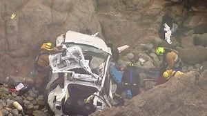 Tesla Plunges Over Cliff at Devils Slide, 4 Injured