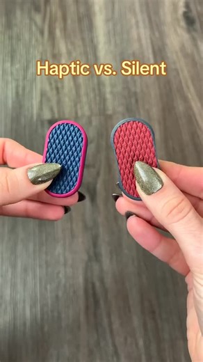 MozzieMakes on Instagram: "Haptic vs silent — One has a click as the magnets run across each other, the other stays almost completely quiet. Same slider, different sound — it just depends on how you like to fidget. #fidget #fidgetslider #busyhands #sensorytools #quietfocus"