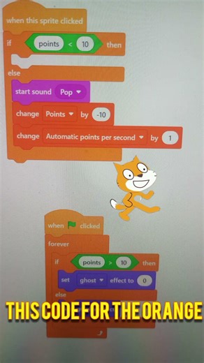 this is how u can make a scratch clicker game #shorts
