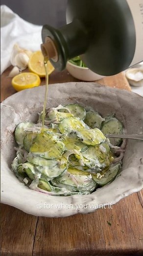 The Easiest Greek Salad You'll Ever Make #tzatziki #greekfood #salad