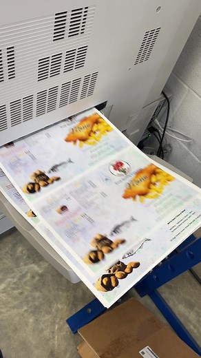 Processing bifold leaflet order 😍 #printing #flyer #fyp #printingservices #brochure