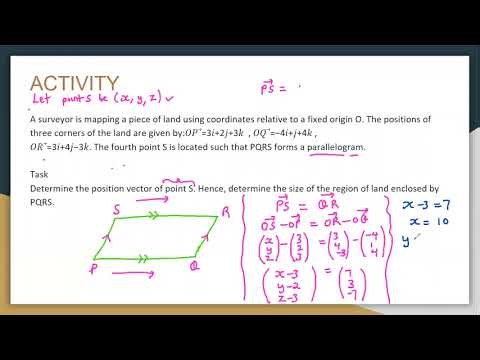 S.6 Vectors | Lesson 6 (Cont.): Applications of the Cross Product – Scenarios and Area