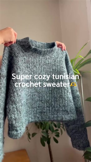 Cozy Tunisian Crochet Sweater Pattern for Fall | Shop Now!