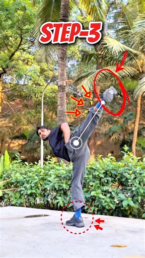 Kung Fu Stylish Back Kick 🔥 | Power & Balance Training | Street Stunters🥋💥#kick #kungfu #muaythai