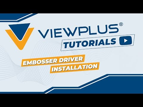 ViewPlus Embosser Driver Installation