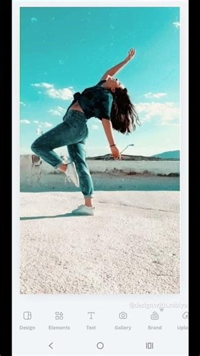 Abstract Frame Poster in Canva