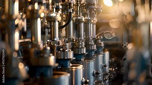 StateoftheArt Printing Presses In this closeup we get a glimpse of the tingedge printing presses used in the factory to produce customdesigned inks. These advanced machines Stock Video