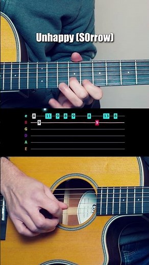 Unhappy (S0rrow) #guitar #tutorial