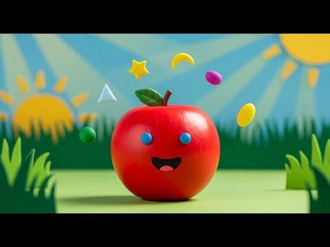 Grădina Culorilor și Formelor 🌈🍎 Cântec magic pentru copii despre culori 🎶✨