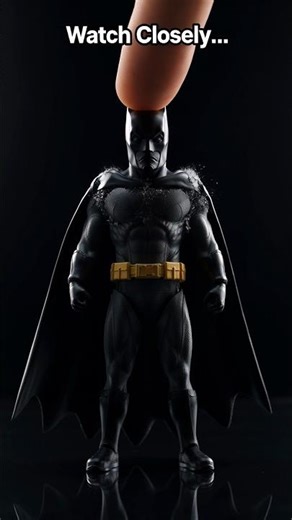 Mini Batman Touch Test (Slow Motion Destruction) #shortvideo