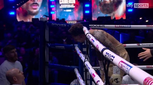 Ben Whittaker goads Liam Cameron corner after victory