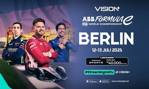 Jadwal dan Link Live Streaming Formula E Berlin E-Prix 2025 di Vision ! : Okezone Sports