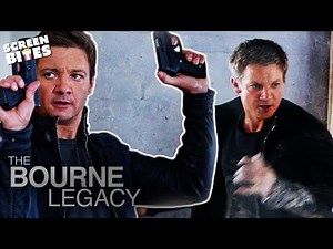 Jeremy Renner's Best Stunts | The Bourne Legacy (2012) | Screen Bites