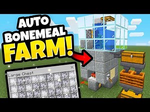 EASIEST Automatic Zero Tick AFK Bonemeal Farm Tutorial - Minecraft Bedrock 1.20