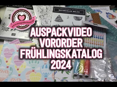 Auspackvideo Vororder Frühlingskatalog 2024 | Stampin' Up!