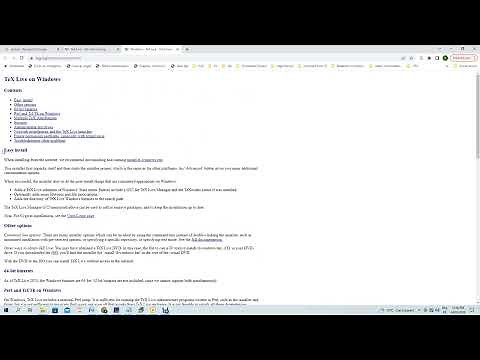 1- How to install TeX Live on Windows