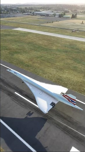 Concorde Uses Reverse Thrust During Landing!