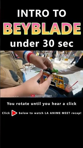 How to put a BEYBLADE together... #beyblade #beybladeburst #anime #cosplay | LA IRL Goldman999