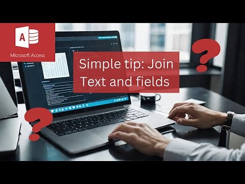 Concatenation in Access. How to join fields together in Microsoft Access reports and queries.