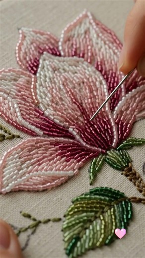 Magnolia Beaded Embroidery Tutorial: Step-by-Step Guide for Beginners