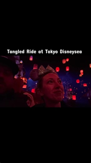 First time riding on the Tangled ride at Tokyo DisneySea #familytravel