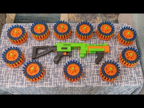 SHOOTING 430 NERF DARTS AS FAST AS POSSIBLE #19 | Adventure Force Villainator