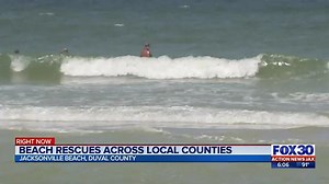 Beach rescues across local counties
