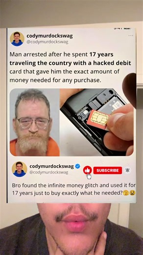 Bro found the REAL infinite money glitch 💳✨ Hacked debit card gave him EXACT change every time… for 17 YEARS straight. No greed, just vibes 😭 Would you use it or nah? Drop your answer 👇 #InfiniteMoneyGlitch #MoneyHack #ViralStory #FYP #glitchinthematrix