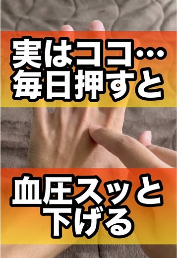 血圧を下げるツボの秘密を発見！