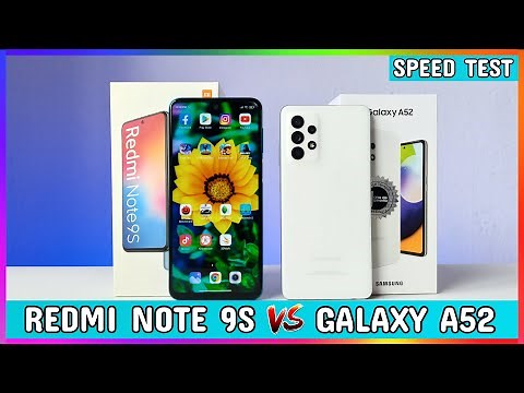 Samsung GALAXY A52 vs Redmi Note 9S 🔥 Snapdragón 720G vs Snapdragón 720G Speed Test 😱😱🔥🔥