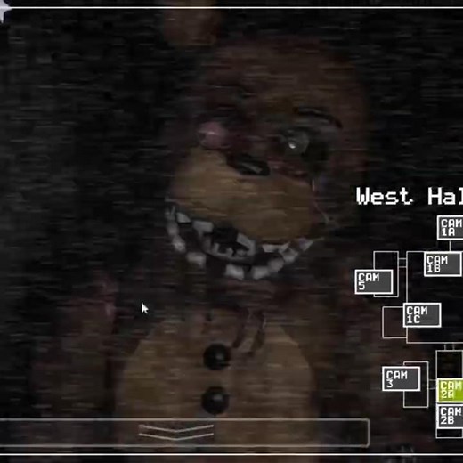 Freddy Suit from the Game Over screen appears during the night in FNaF 1