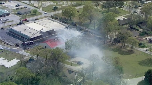 Cleanup after fire at Loganville storage facility