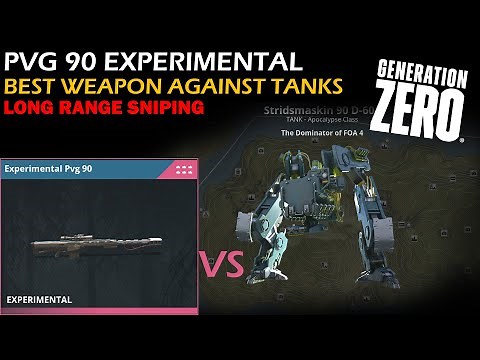 GENERATION ZERO - Why PVG 90 is the best weapon against class D Apocalypse tank, long range sniping