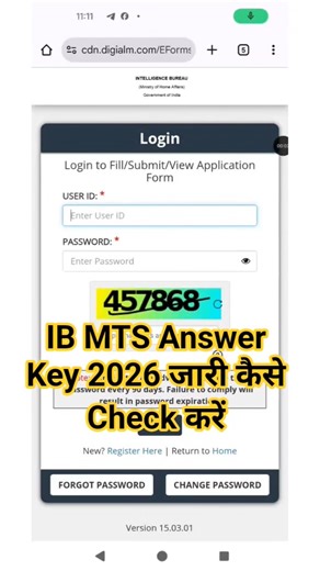 IB MTS Answer Key 2026 Out 🔴 How To Check IB MTS Answer Key 2026 ?IB MTS Answer Key Kaise Check Kare