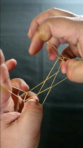 Trik membuat bentuk batu nisan dengan karet gelang ✨ #rubbertrick #karetgelang #tutorial