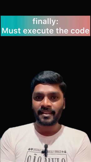 SatzTechz on Instagram: "Python Interview questions 29: What is finally in python ? The finally block in Python is a crucial part of exception handling that contains code which is always executed and The finally block in Python is a crucial part of exception handling that contains code which is always executed and Must execute the code. #reels #insta #instagram #reelsviralvideo #python #coding #questions"