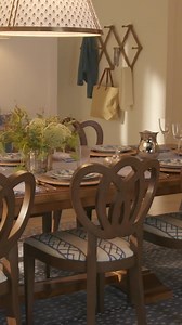 Holiday hosting done right on our Casa Florentina Extending Dining Table 🍽️ | Ballard Designs