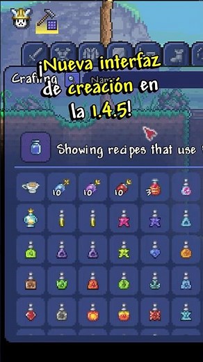 New crafting interface in Terraria 1.4.5! 🌳 | Maggieozs