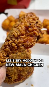 22K views | McDonald’s new ️ Mala Chicken McCrispy . Nice and spicy. It’s S$9.05 for 2pcs and S$19.40 for 6pcs. Corn Pie is S$1.80 and Potato Pops is S$4.70. Available from 30 October 2024 at all McDonald’s across Singapore. #mcdonalds #mala #mobilelegends #mobilelegendsbangbang #sgfood #sgfoodie #reels #friedchicken #comfortfood #food #foodie | SUPERADRIANME.com | Facebook