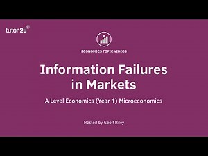Information Failures in Markets I A Level and IB Economics